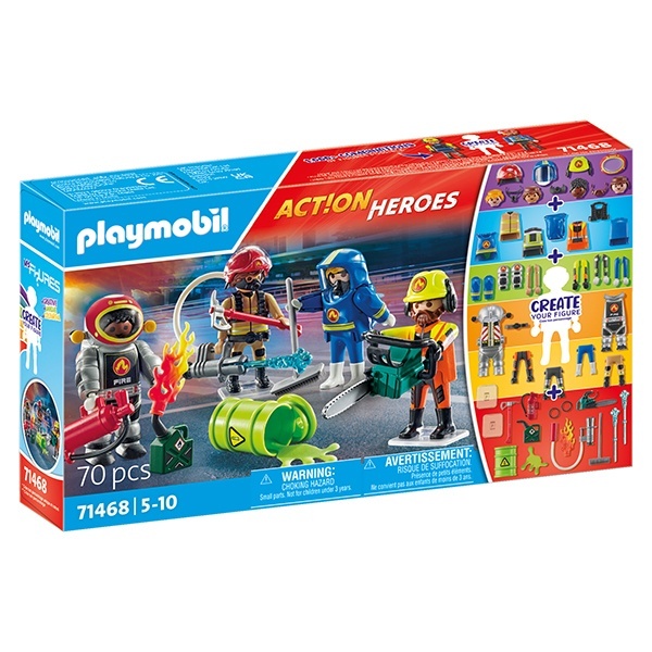 71468 Playmobil Action Heroes My Figures: bombeiros - Imagem 1