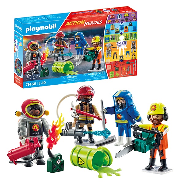 71468 Playmobil Action Heroes My Figures: bomberos - Imatge 3