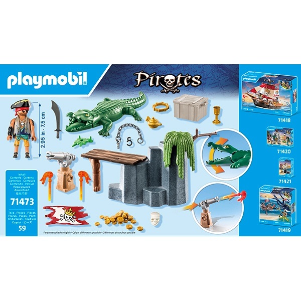 71473 Playmobil Pirates Pirata con caimán - Imagen 1