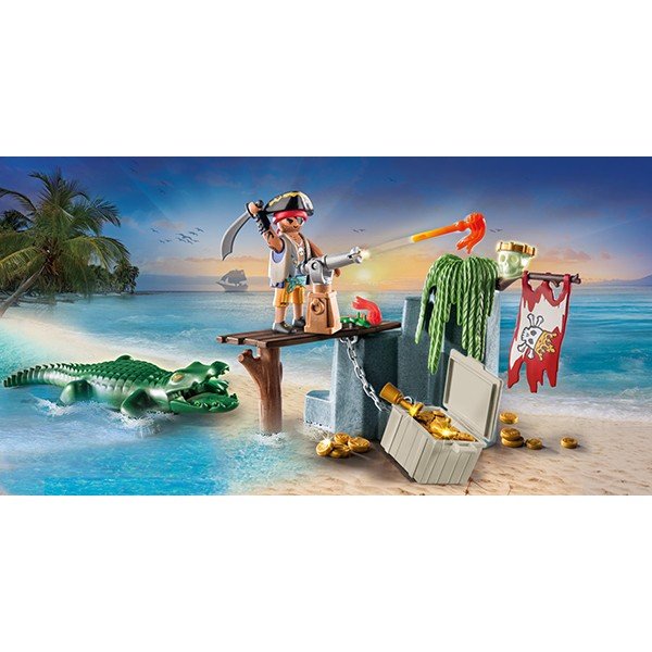 71473 Playmobil Pirates Pirata con caimán - Imagen 3