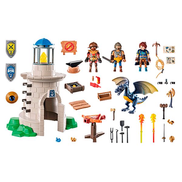 Playmobil 71483 Novelmore Knights Tower with Blacksmith and Dragon - Imagem 1