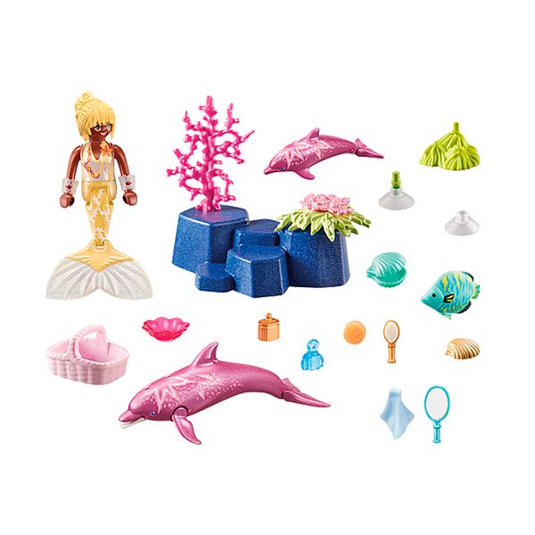 Playmobil 71502 Princess Magic Sereia com Golfinhos - Imagem 1