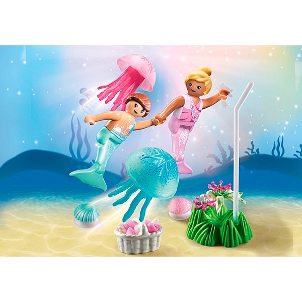 Playmobil 71504 Princess Magic Sereias Infantis com Água-viva - Imagem 2