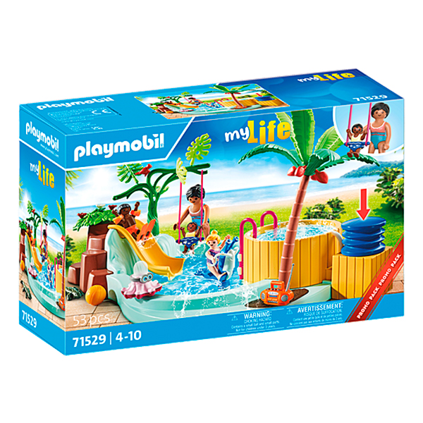 Playmobil 71529 My Life - Piscina infantil com jacuzzi - Imagem 1