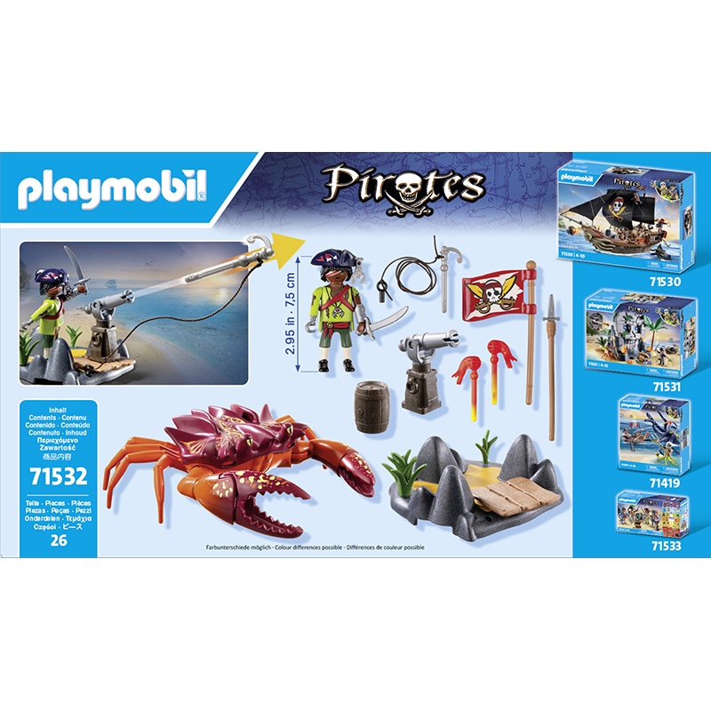 Playmobil 71532 Pirates - Batalla Con El Cangrejo Gigante - Imatge 1