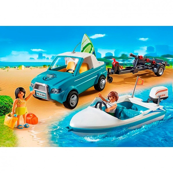 71589 Playmobil Pick up Car com Barco - Imagem 2