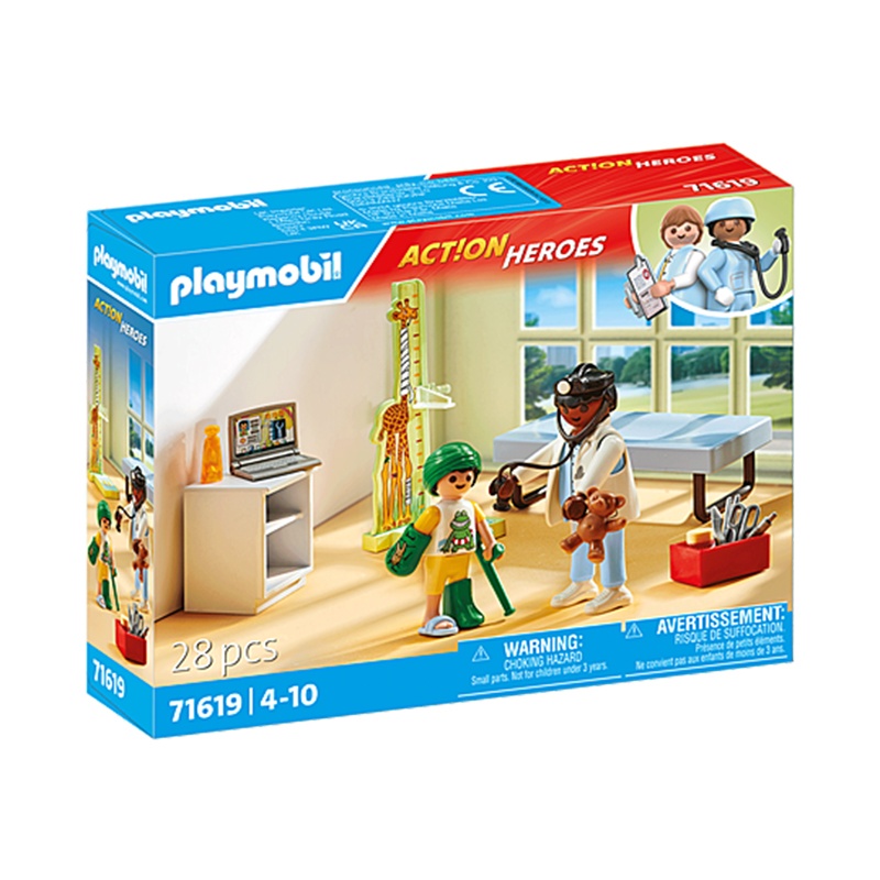 Playmobil My Life 71619 - Pediatra con osito de peluche