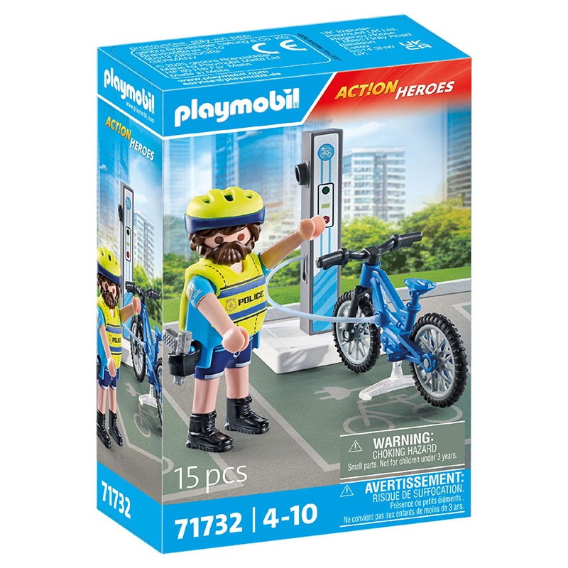 Playmobil City Life 71732 - Patrulla en bicicleta