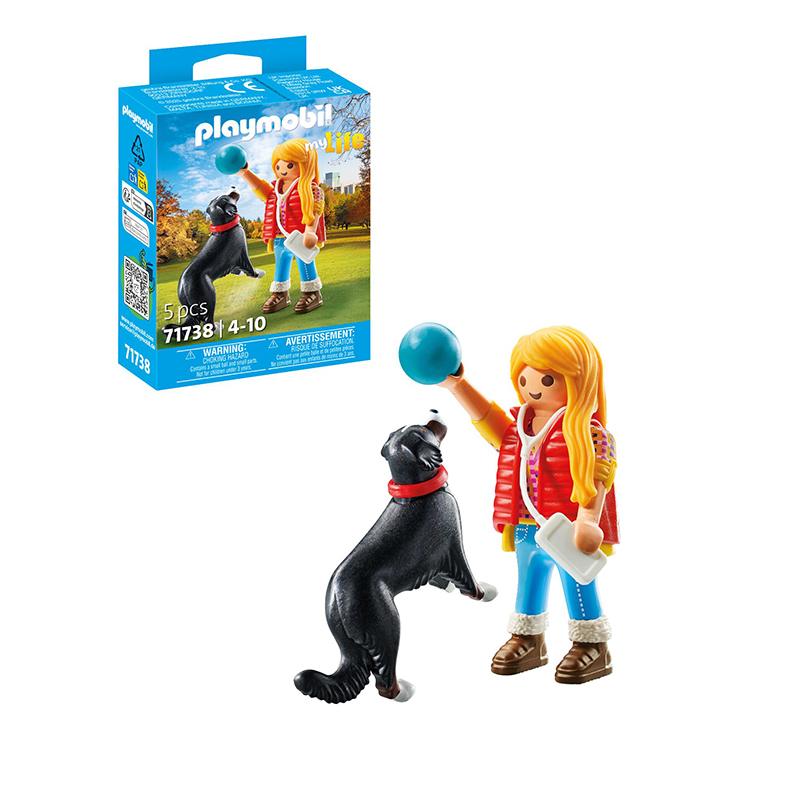 Playmobil My Life 71738 - Mujer con perro de montaña - Imagen 1