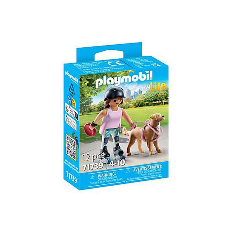 Playmobil My Life 71739 - Patinadora con Retriever
