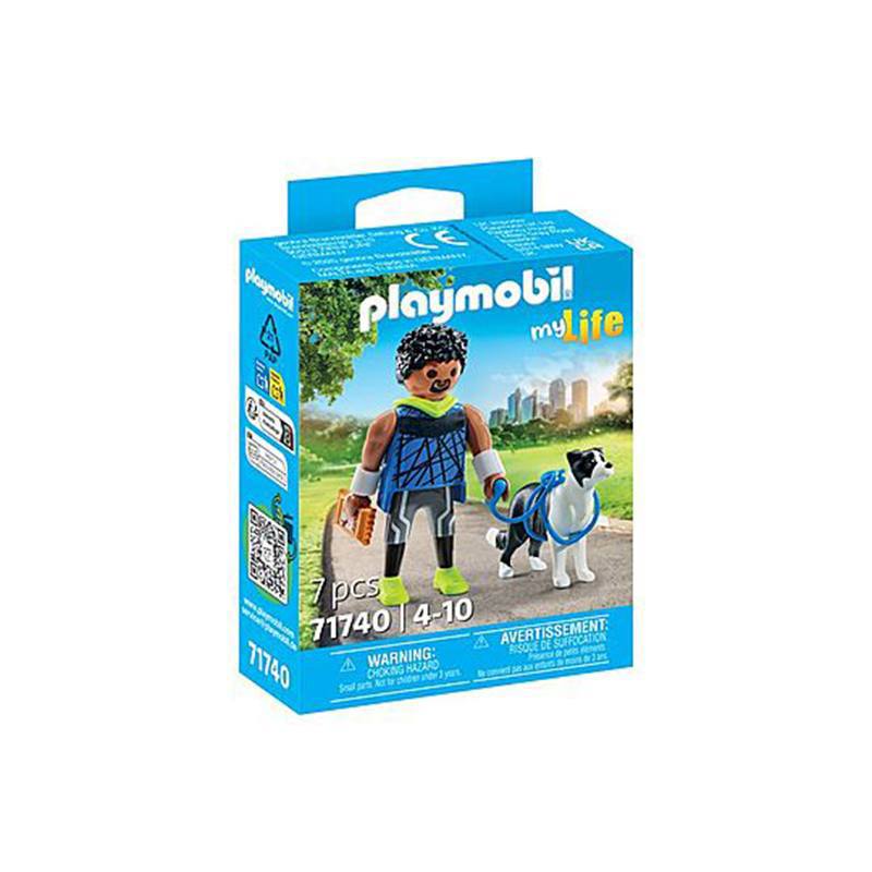 Playmobil My Life 71740 - Corredor con Border Collie