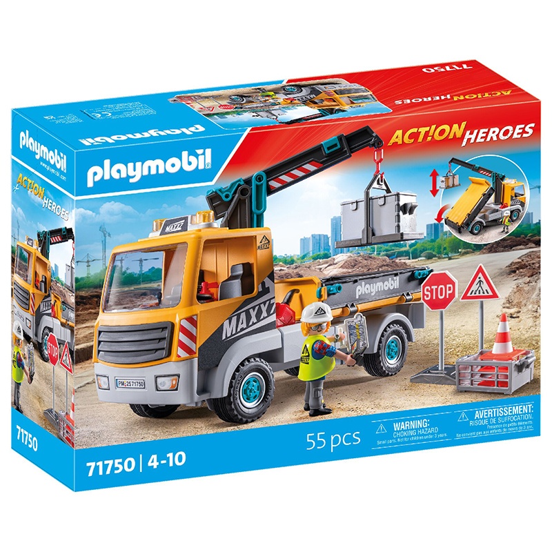 Playmobil City Action 71750 - Camión de construcción con grúa