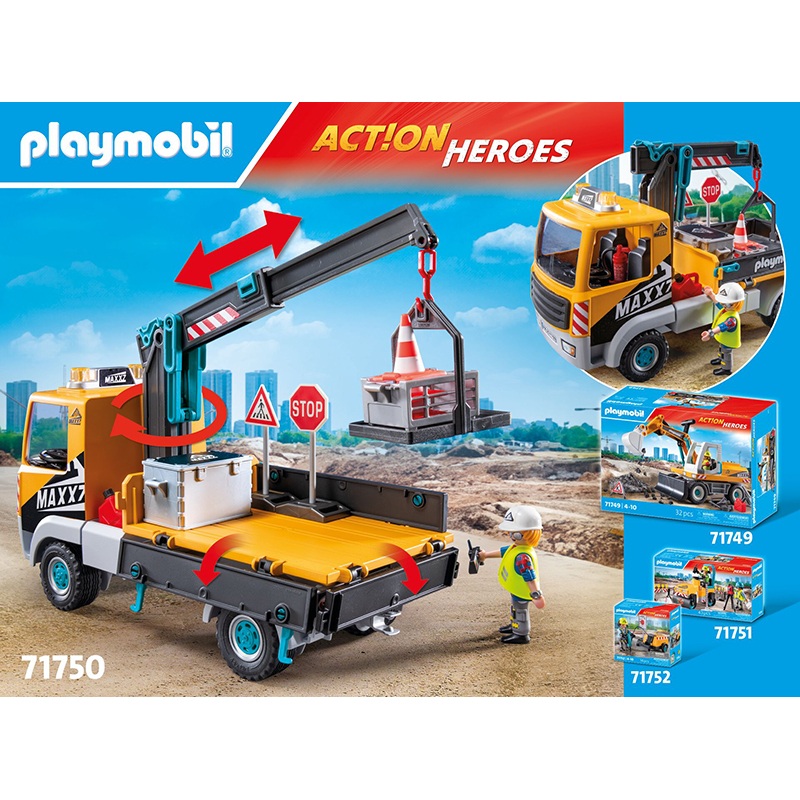 Playmobil City Action 71750 - Camión de construcción con grúa - Imagen 1
