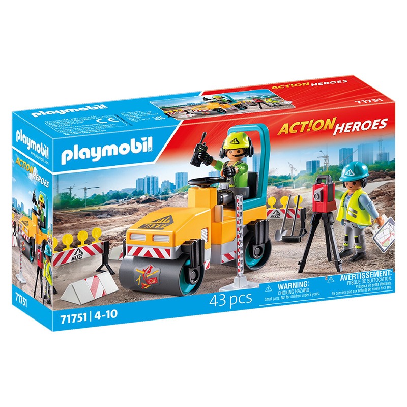 Playmobil City Action 71751 - Construcción de carreteras