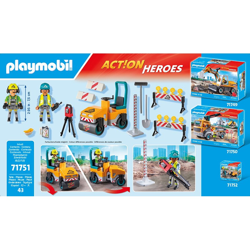 Playmobil City Action 71751 - Construcción de carreteras - Imagen 1