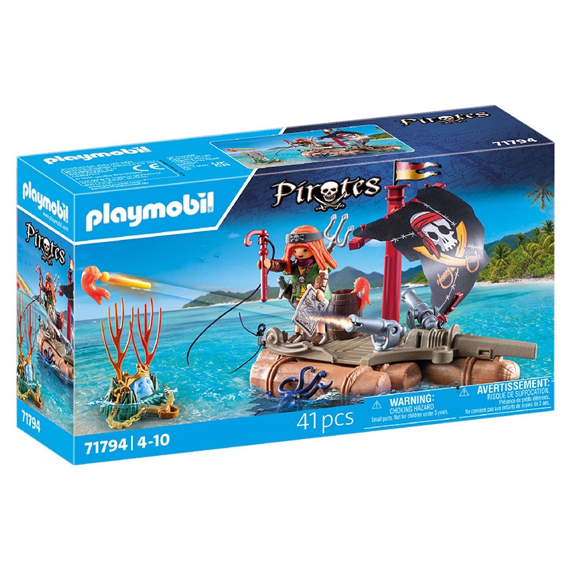 Playmobil Pirates 71794 - Bote pirata con tesoro