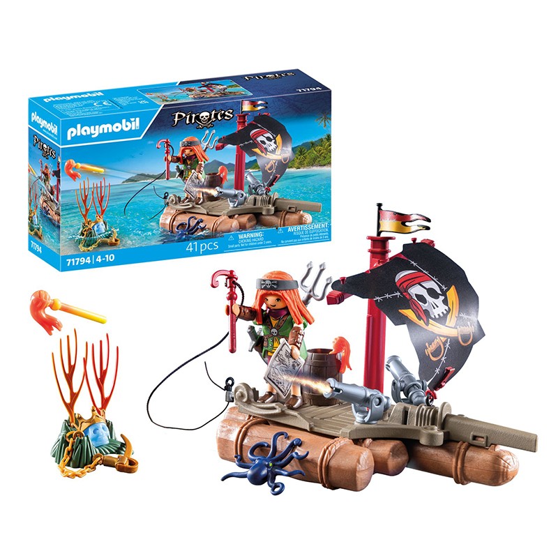 Playmobil Pirates 71794 - Bote pirata con tesoro - Imagen 1