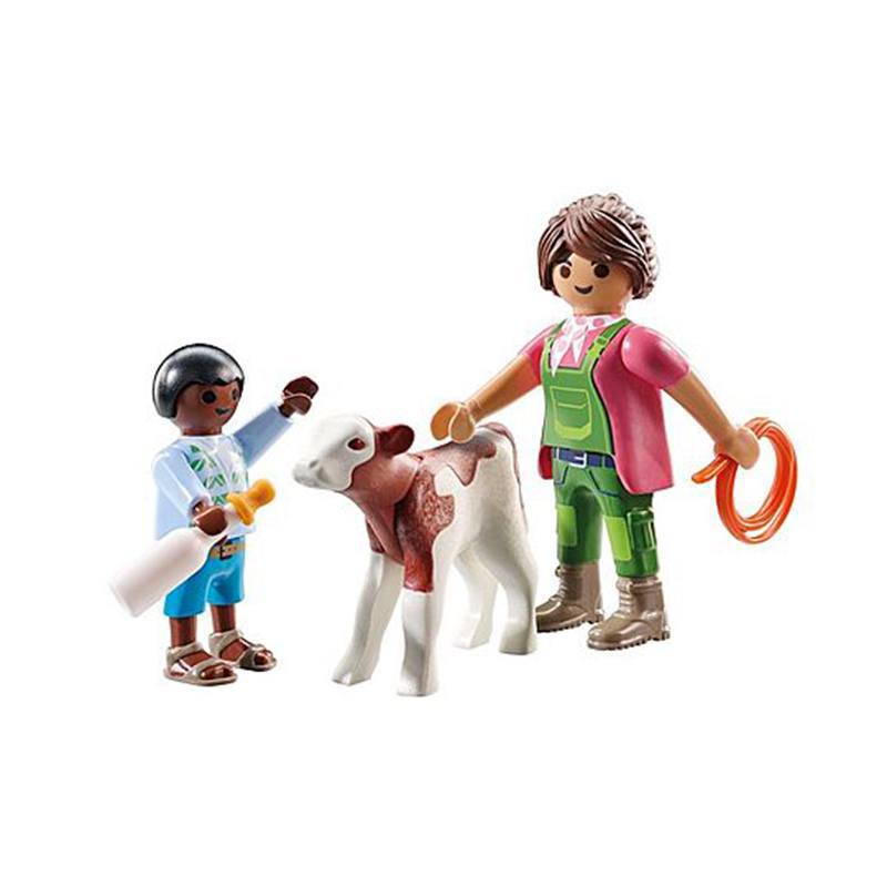 Playmobil Duo Pack 71803 - Granjero con ternero - Imagen 1