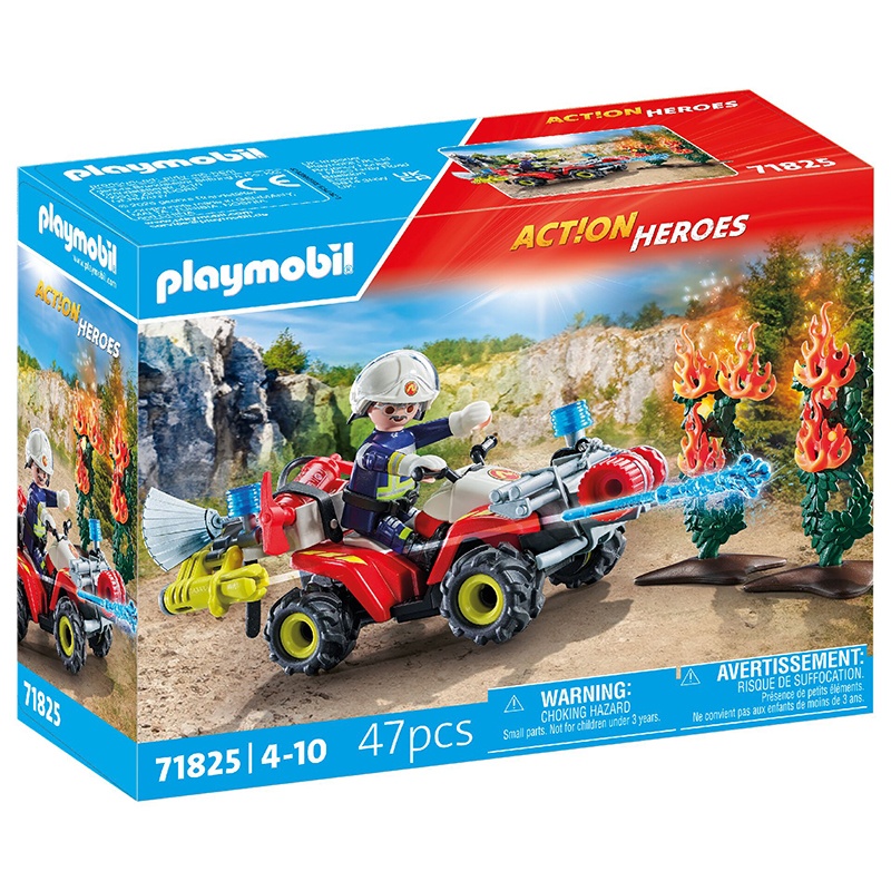 Playmobil Action 71825 - Quad de bomberos