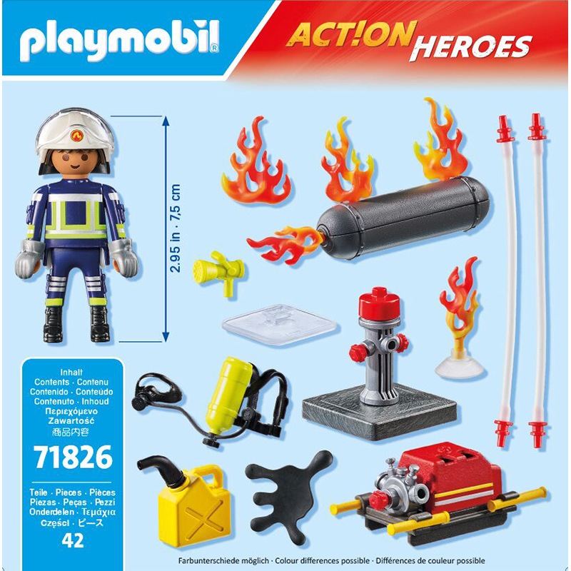 Playmobil City Life 71826 - Bombero con bomba de agua - Imagen 2