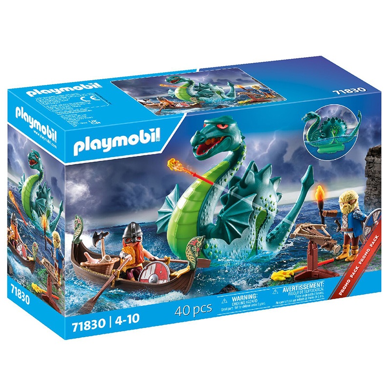 Playmobil Pirates 71830 - Vikingos con monstruo marino