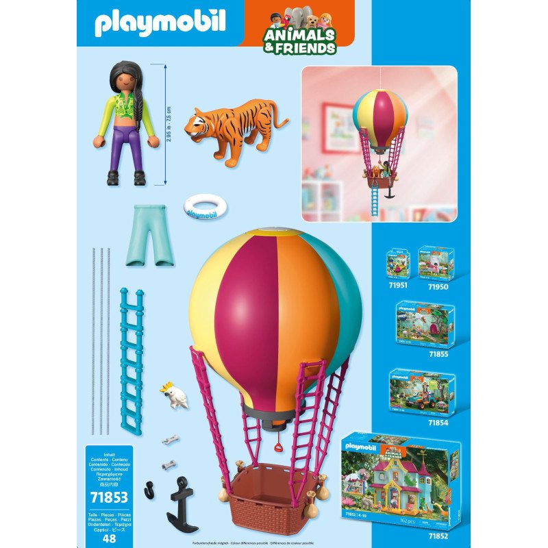 Playmobil Animais e Amigos 71853 - Viagem de Balão - Imagem 1