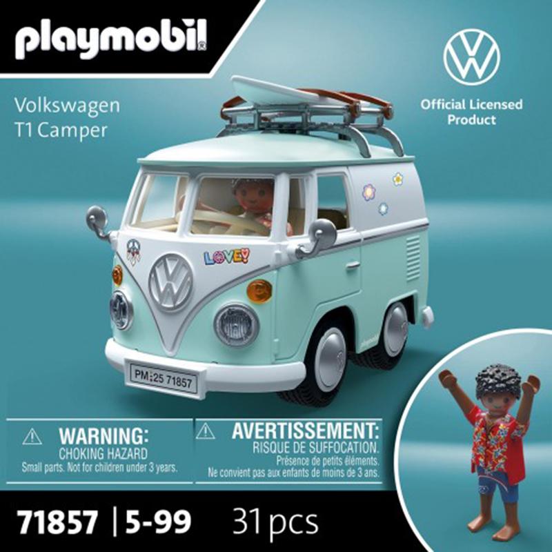 Playmobil Sports&Action 71857 - Caravana Volkswagen T1 Camper - Imagem 1