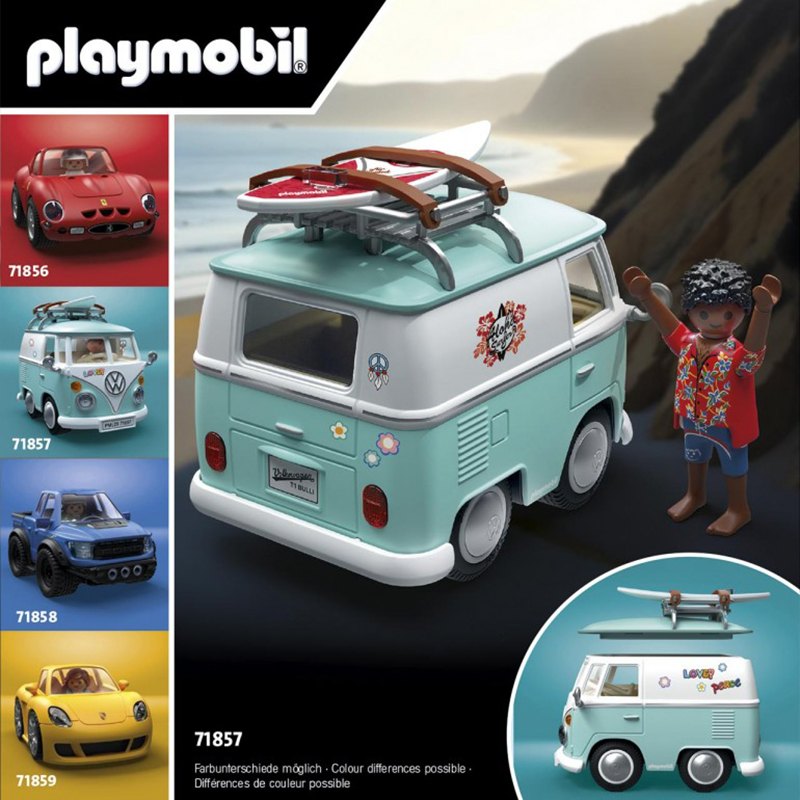 Playmobil Sports&Action 71857 - Caravana Volkswagen T1 Camper - Imagem 2