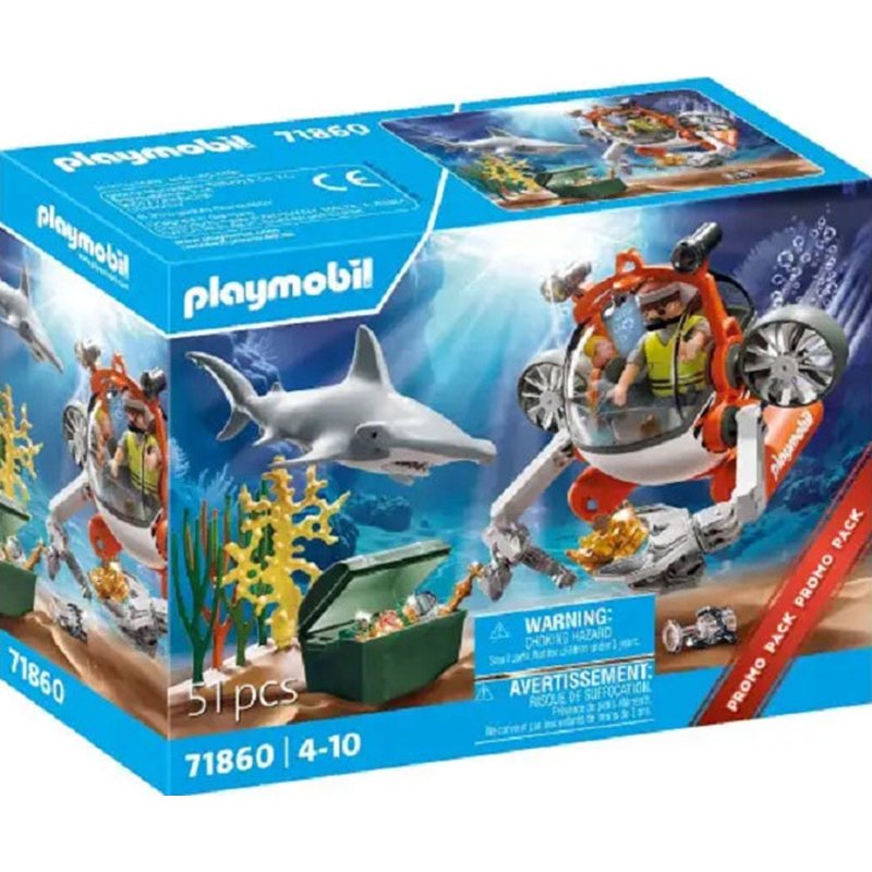 Playmobil City Life 71860 - Busca ao Tesouro com Submarino