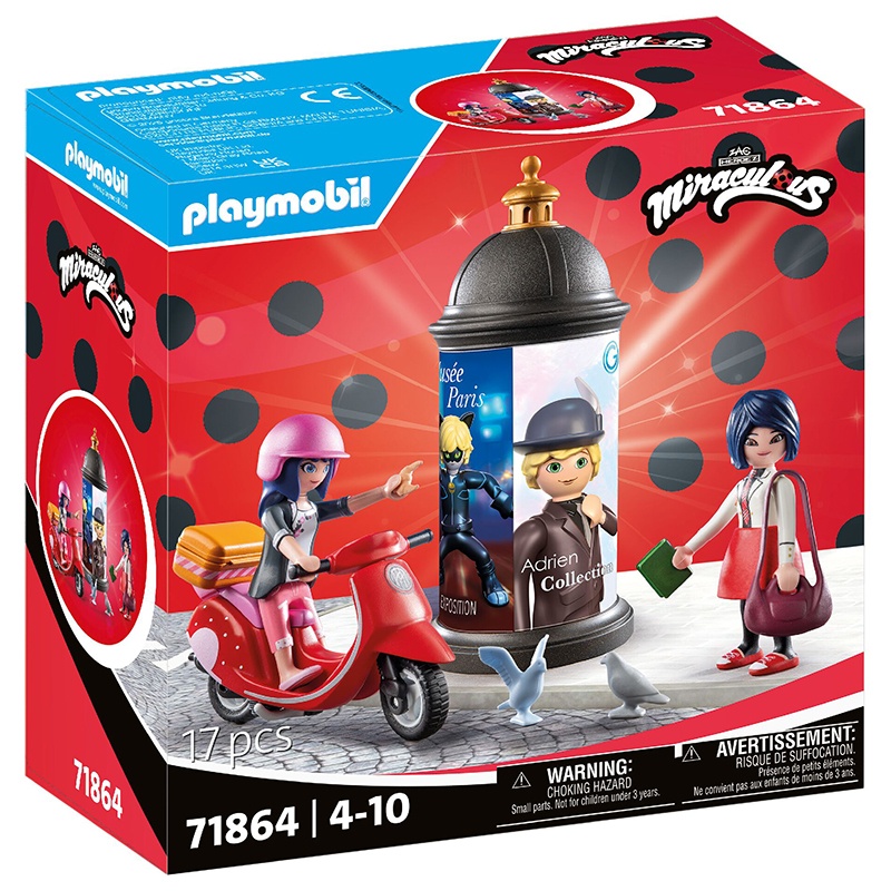 Playmobil Ladybug 71864 - Miraculous: paseo en scooter por París