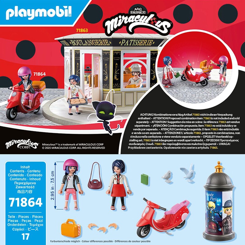 Playmobil Ladybug 71864 - Miraculous: paseo en scooter por París - Imagen 2