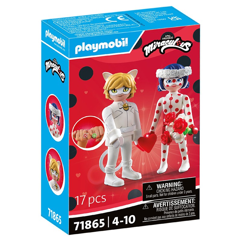 Playmobil Ladybug 71865 - Miraculous: Ladybug & Cat Noir sueño de boda