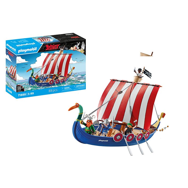 Playmobil Asterix e Obelix 71888 - Astérix: barco pirata - Imagem 1