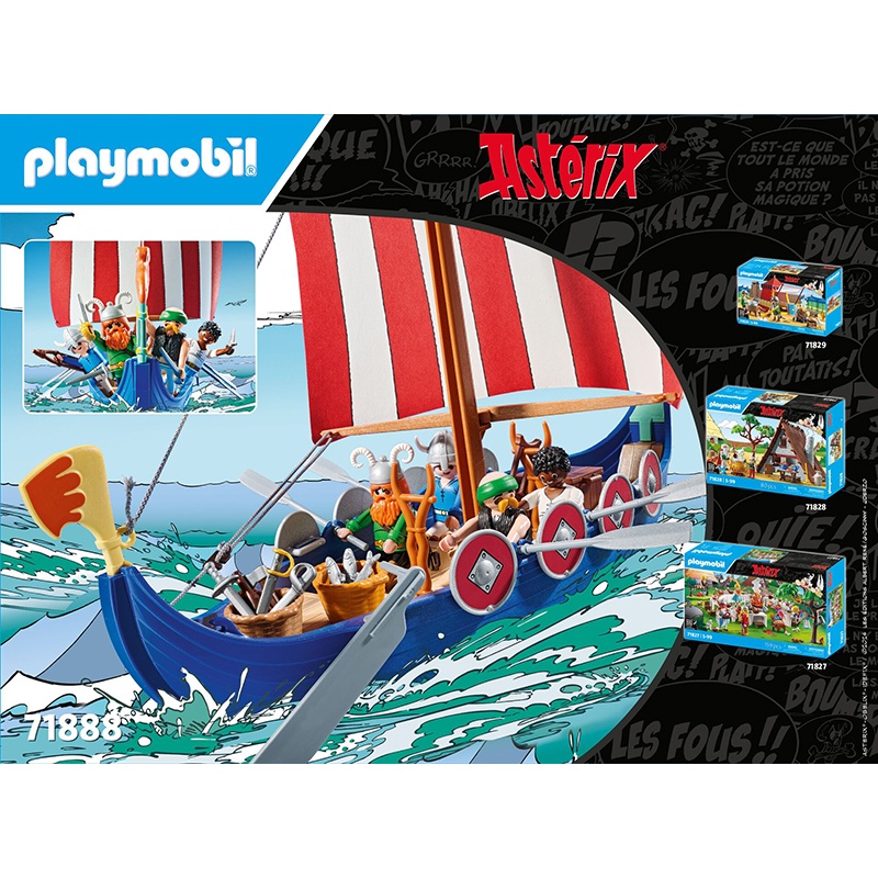 Playmobil Asterix e Obelix 71888 - Astérix: barco pirata - Imagem 2