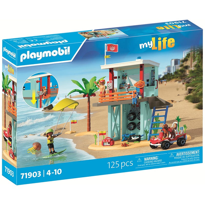 Playmobil My Life 71903 - Torre de Vigilância e Carro de Praia