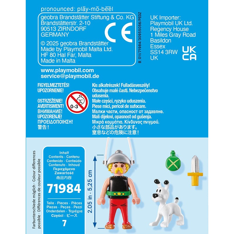 Playmobil Asterix e Obelix 71984 - Astérix: Astérix com Ideafix - Imagem 1