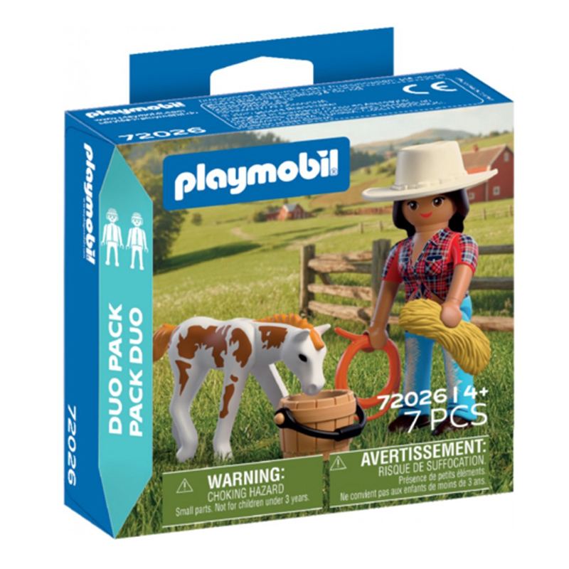 Playmobil Duo Pack 72026 - Jinete con Caballo