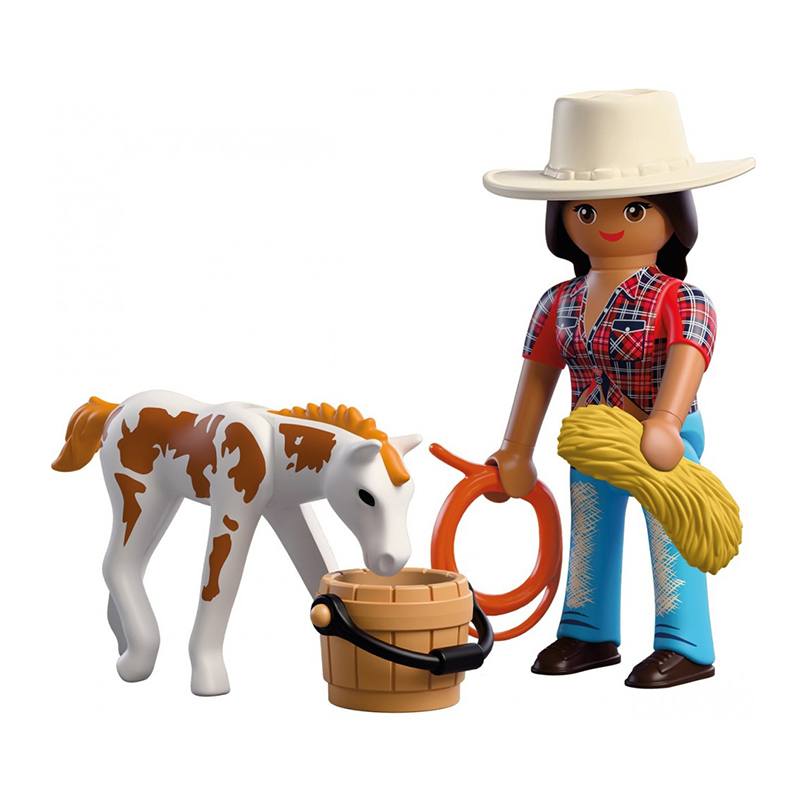 Playmobil Duo Pack 72026 - Jinete con Caballo - Imagen 1