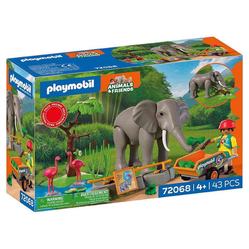 Playmobil Animals and Friends 72068 - Elefante com Cuidador