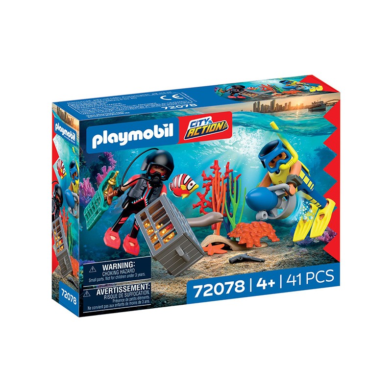 Playmobil City Action 72078 - Policía Buzo con Tesoro