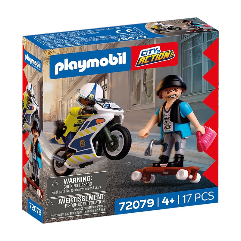 Playmobil City Action 72079 - Persecución en Moto