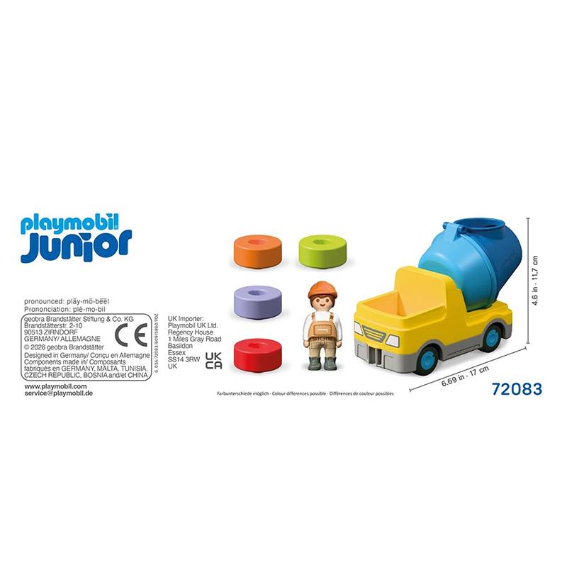 Playmobil Junior 72063 - Hormigonera - Imagen 1