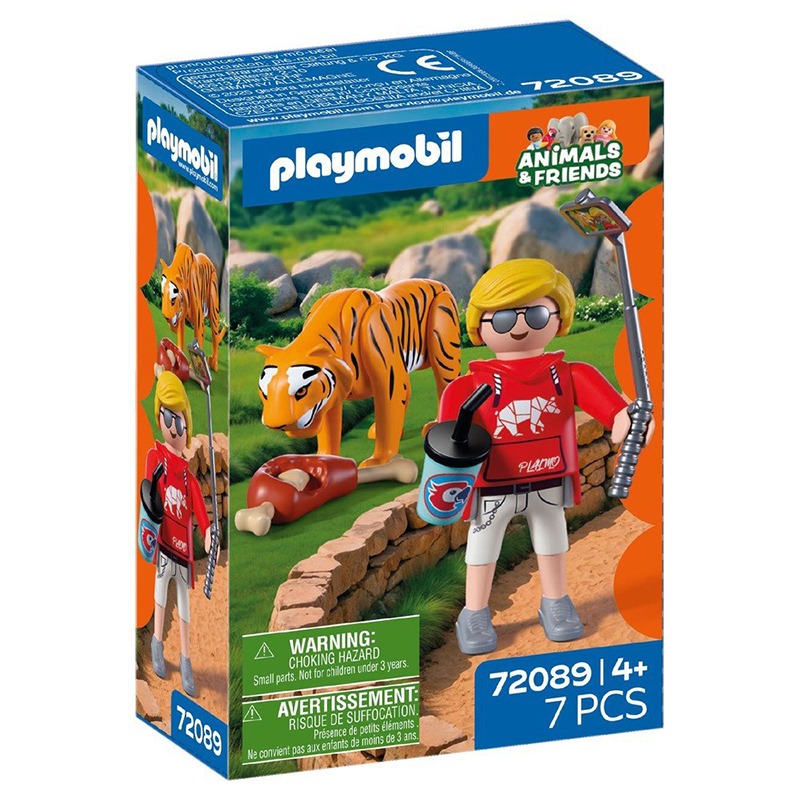 Playmobil Animals and Friends 72089 - Zoo Tigre e Visitante