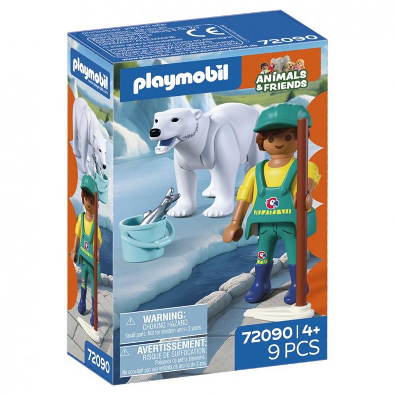 Playmobil Animals and Friends 72090 - Zoo Urso Polar e Cuidador