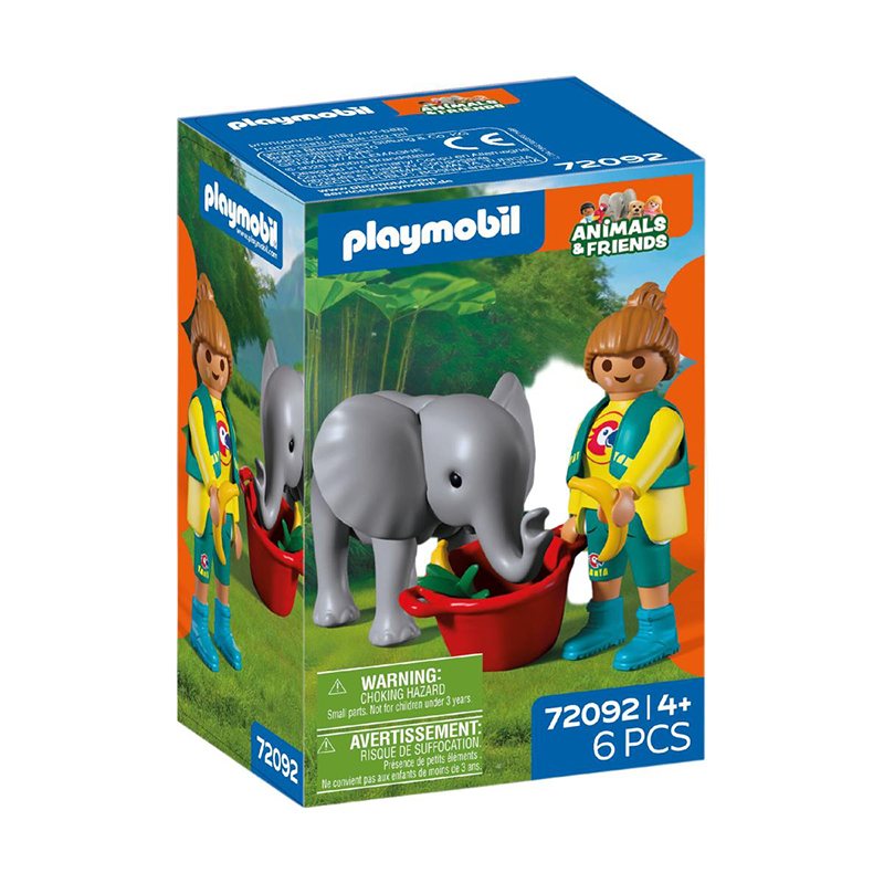 Playmobil Animals and Friends 72092 - Zoo Elefantet i Cuidadora