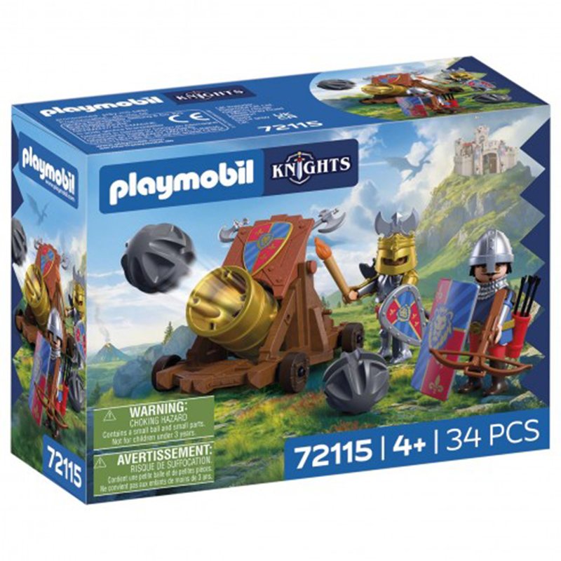 Playmobil Knights 72115 - Cañón de Fuego de Caballeros León