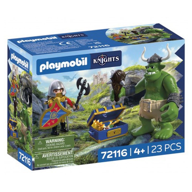 Playmobil Knights 72116 - Troll con tesoro Caballero León