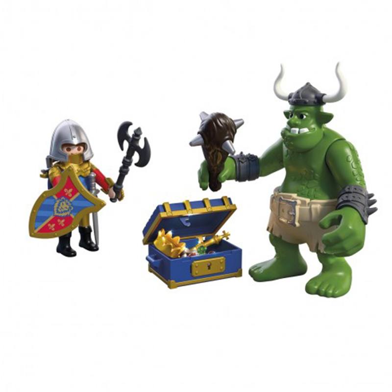 Playmobil Knights 72116 - Troll con tesoro Caballero León - Imagen 1