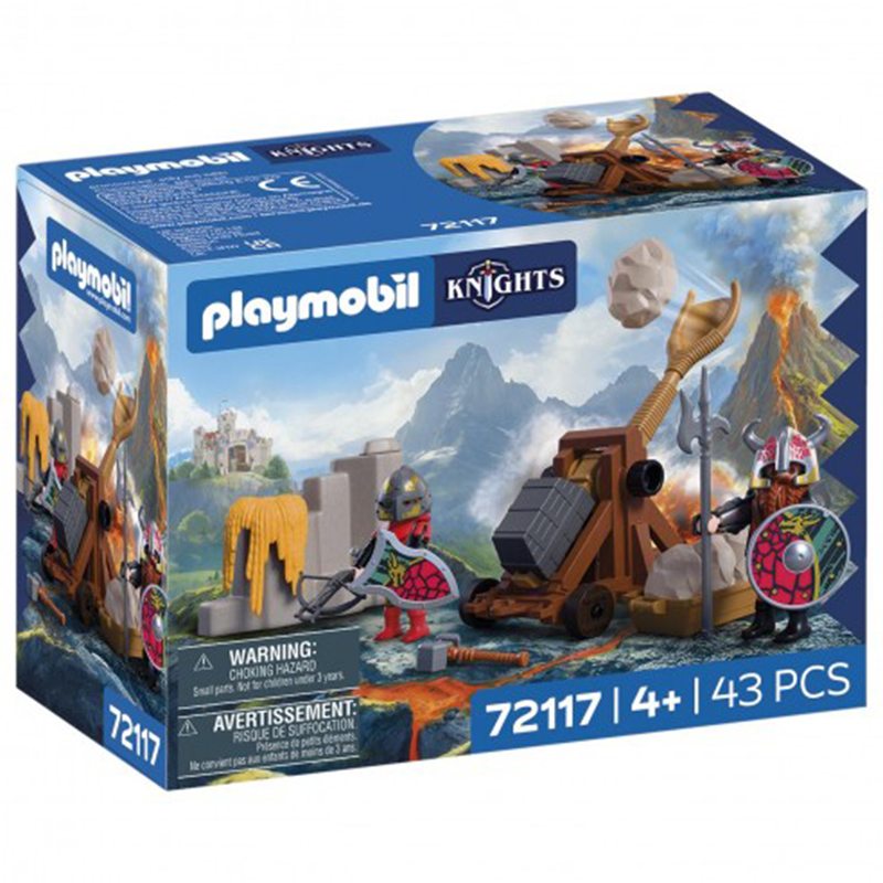 Playmobil Knights 72117 - Catapulta de Caballeros del Dragón