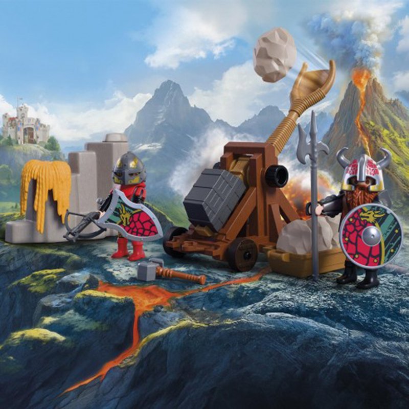 Playmobil Knights 72117 - Catapulta de Caballeros del Dragón - Imagen 2